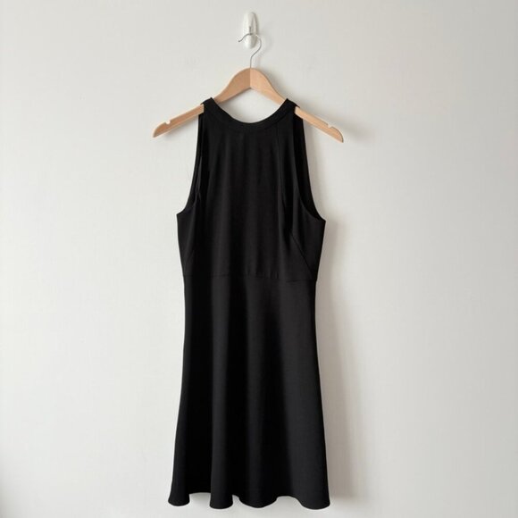 Aritzia Babaton Petro's Bow Tie Back Dress Black Size 6 - Picture 3 of 7